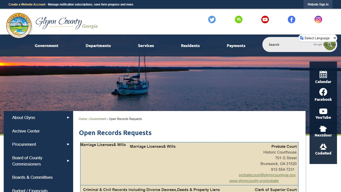 Open Records Requests | Glynn County, GA - Official Website